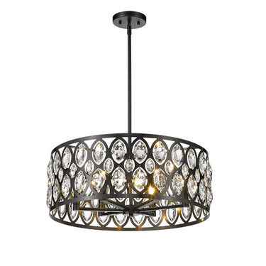 Z-Lite 23.5" Dealey 6 Light Chandelier image 2