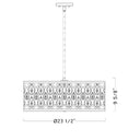 Z-Lite 23.5" Dealey 6 Light Chandelier image 6