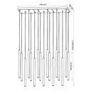Z-Lite 23.75" High Forest 17 Light Linear Chandelier image 21