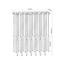 Z-Lite 23.75" High Forest 23 Light Linear Chandelier image 21
