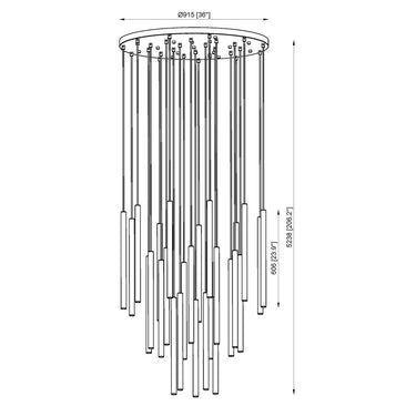 Z-Lite 23.75" High Forest 27 Light Chandelier image 21