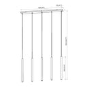 Z-Lite 23.75" High Forest 5 Light Linear Chandelier image 21