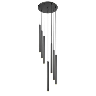 Z-Lite 23.75" High Forest 7 Light Chandelier image 1