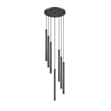 Z-Lite 23.75" High Forest 7 Light Chandelier image 4