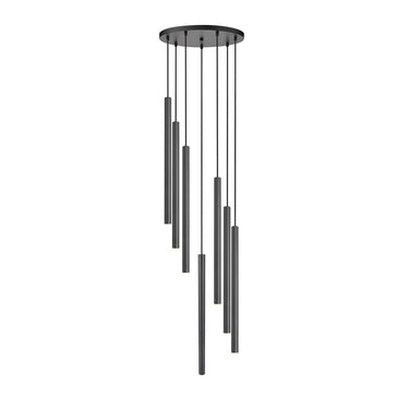 Z-Lite 23.75" High Forest 7 Light Chandelier image 7