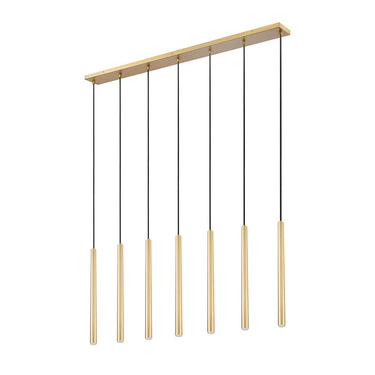 Z-Lite 23.75" High Forest 7 Light Linear Chandelier image 14