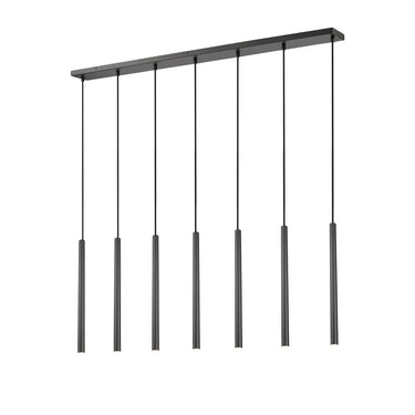 Z-Lite 23.75" High Forest 7 Light Linear Chandelier image 7