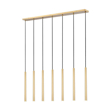 Z-Lite 23.75" High Forest 7 Light Linear Chandelier image 8