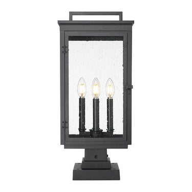 Z-Lite 23.75" High Hartwell 4 Light Outdoor Pier Mounted Fixture image 2