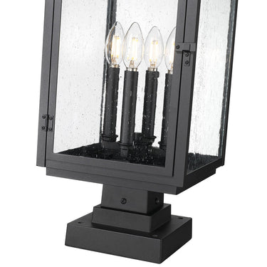 Z-Lite 23.75" High Hartwell 4 Light Outdoor Pier Mounted Fixture image 3