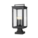 Z-Lite 23.75" High Hartwell 4 Light Outdoor Pier Mounted Fixture image