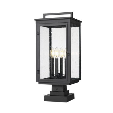 Z-Lite 23.75" High Hartwell 4 Light Outdoor Pier Mounted Fixture image