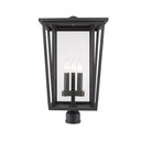 Z-Lite 23.75" High Seoul 3 Light Outdoor Post Mount Fixture image 1