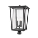 Z-Lite 23.75" High Seoul 3 Light Outdoor Post Mount Fixture image 3