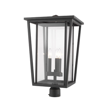 Z-Lite 23.75" High Seoul 3 Light Outdoor Post Mount Fixture image 3
