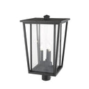 Z-Lite 23.75" High Seoul 3 Light Outdoor Post Mount Fixture image 4