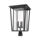 Z-Lite 23.75" High Seoul 3 Light Outdoor Post Mount Fixture image 7