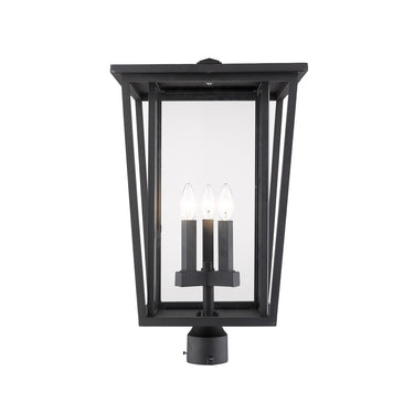 Z-Lite 23.75" High Seoul 3 Light Outdoor Post Mount Fixture image
