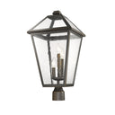 Z-Lite 23.75" High Talbot 3 Light Outdoor Post Mount Fixture image 3