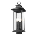 Z-Lite 24.5" High Tiberius 4 Light Outdoor Post Mount Fixture image 1