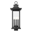 Z-Lite 24.5" High Tiberius 4 Light Outdoor Post Mount Fixture image 2