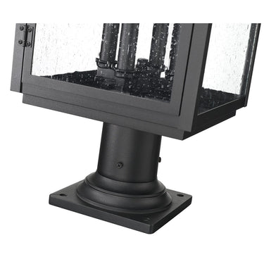 Z-Lite 24.75" High Hartwell 4 Light Outdoor Pier Mounted Fixture image 3
