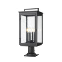 Z-Lite 24.75" High Hartwell 4 Light Outdoor Pier Mounted Fixture image