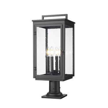 Z-Lite 24.75" High Hartwell 4 Light Outdoor Pier Mounted Fixture image
