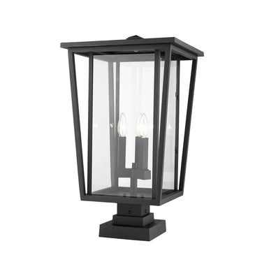 Z-Lite 24.75" High Seoul 3 Light Outdoor Pier Mounted Fixture image 4