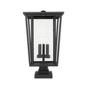 Z-Lite 24.75" High Seoul 3 Light Outdoor Pier Mounted Fixture image 6