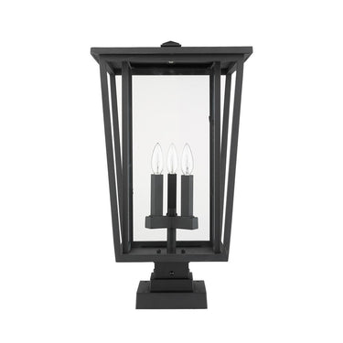 Z-Lite 24.75" High Seoul 3 Light Outdoor Pier Mounted Fixture image 6