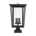 Z-Lite 24.75" High Seoul 3 Light Outdoor Pier Mounted Fixture image 7