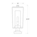 Z-Lite 24.75" High Sheridan 1 Light Outdoor Pier Mounted Fixture image 7