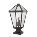 Z-Lite 24.75" High Talbot 3 Light Outdoor Pier Mounted Fixture image 1