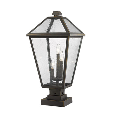 Z-Lite 24.75" High Talbot 3 Light Outdoor Pier Mounted Fixture image 1