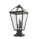 Z-Lite 24.75" High Talbot 3 Light Outdoor Pier Mounted Fixture image 3