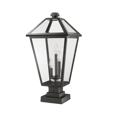 Z-Lite 24.75" High Talbot 3 Light Outdoor Pier Mounted Fixture image 8