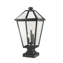 Z-Lite 24.75" High Talbot 3 Light Outdoor Pier Mounted Fixture image