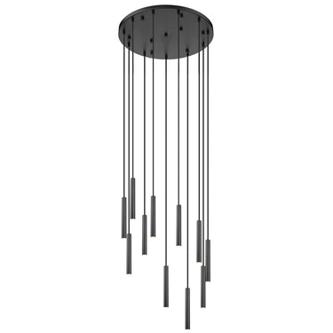 Z-Lite 24" Forest Steel 11 Light Chandelier image 1