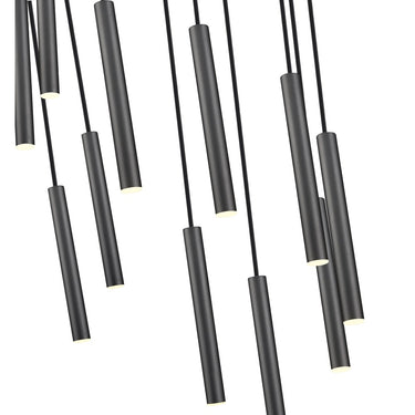 Z-Lite 24" Forest Steel 11 Light Chandelier image 10