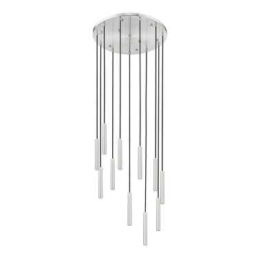 Z-Lite 24" Forest Steel 11 Light Chandelier image 12