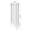 Z-Lite 24" Forest Steel 11 Light Chandelier image 21