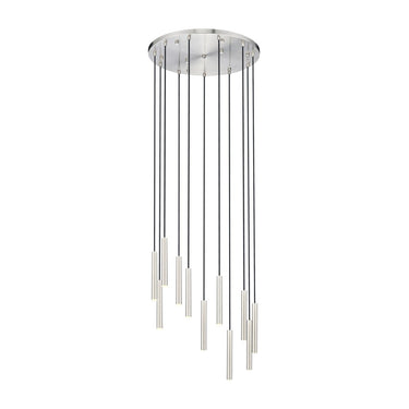 Z-Lite 24" Forest Steel 11 Light Chandelier image 3