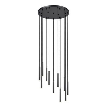 Z-Lite 24" Forest Steel 11 Light Chandelier image 4
