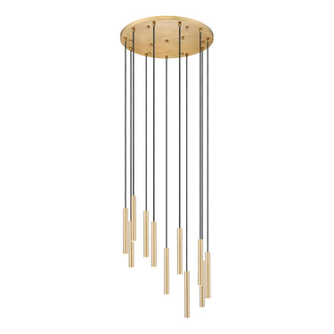 Z-Lite 24" Forest Steel 11 Light Chandelier image 5