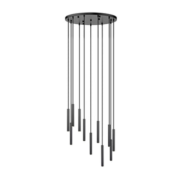 Z-Lite 24" Forest Steel 11 Light Chandelier image 7