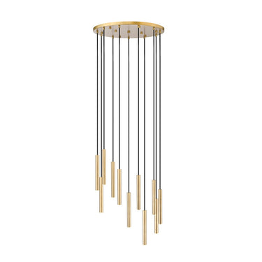 Z-Lite 24" Forest Steel 11 Light Chandelier image 8