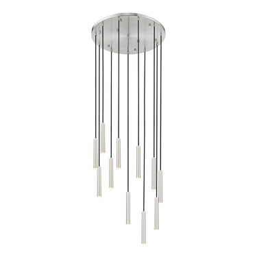 Z-Lite 24" Forest Steel 11 Light Chandelier image