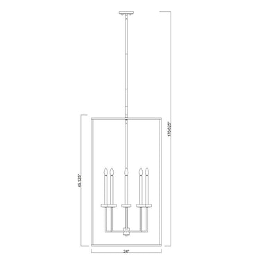 Z-Lite 24" Gaultier 8 Light Chandelier image 14