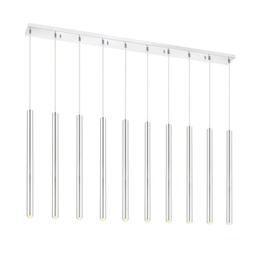 Z-Lite 24" High Forest 10 Light Linear Chandelier image 1